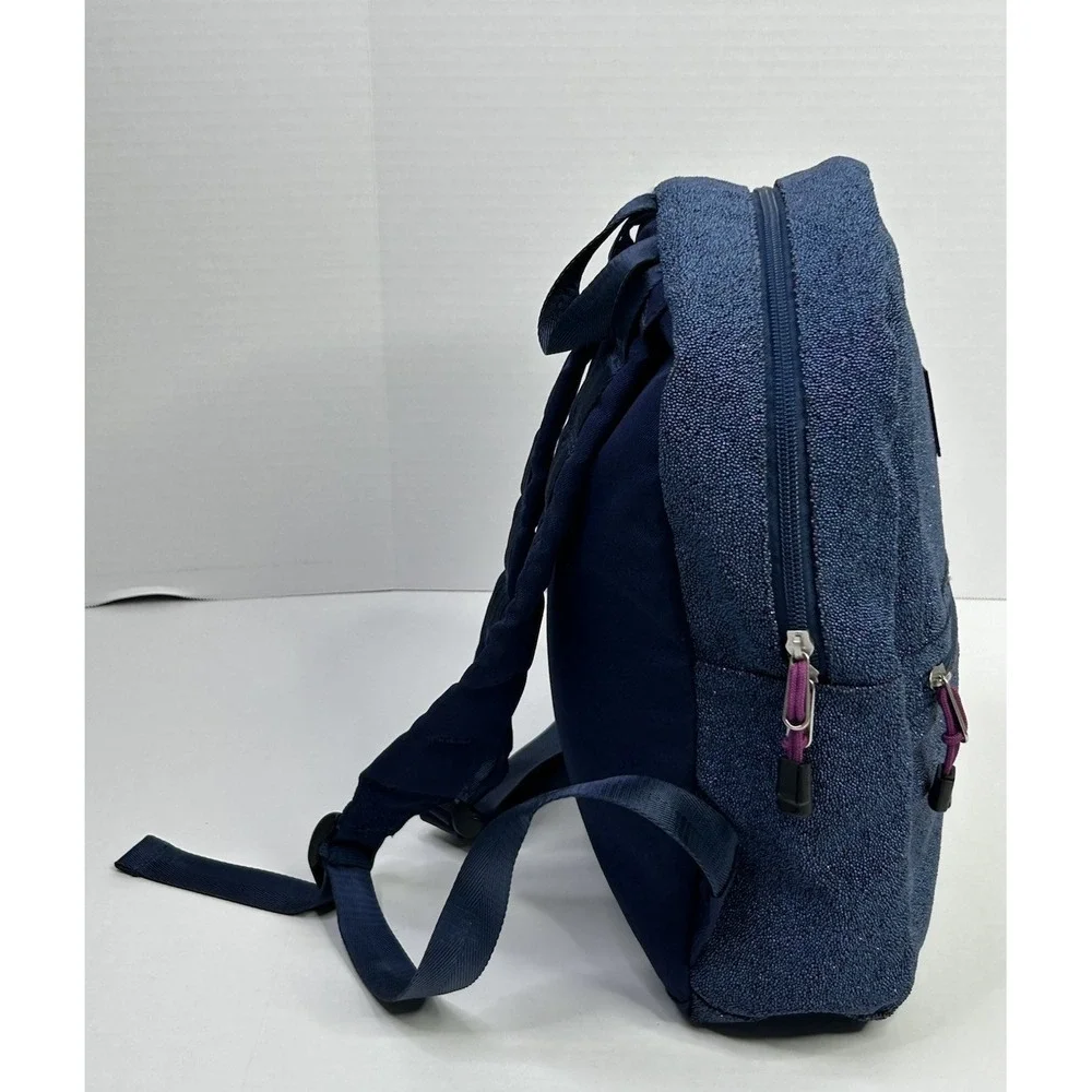 State Beaded Blue Sparkle Mini Kane Backpack Minor Flaws READ*